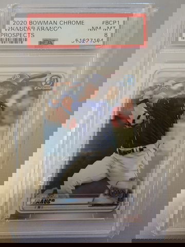 2020 Bowman Chrome Prospects Wander Franco PSA 8