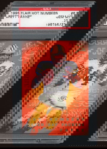 1998 Flair Hot Numbers Brett Favre PSA 10 pop 21