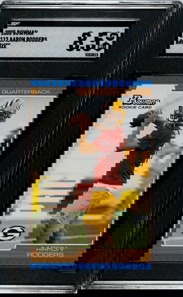 2005 Bowman #112 Aaron Rodgers Bronze SGC 8.5