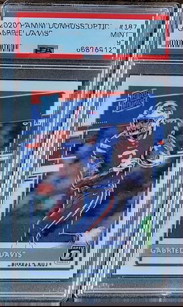 2020 GABRIEL GABE DAVIS Panini Donruss Optic PSA 9 POP 15 Rookie RC #187