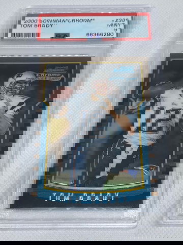 2000 Bowman Chrome Tom Brady ROOKIE #236 PSA 9 MINT