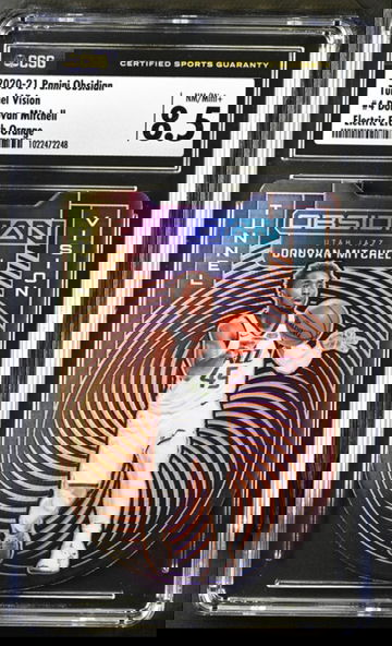 2020 Panini Obsidian Tunnel Vision Electric Etch Orange 32/35 Donovan Mitchell