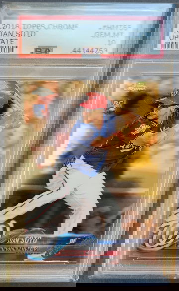 2018 Topps Update Chrome Juan Soto HMT55 PSA 10