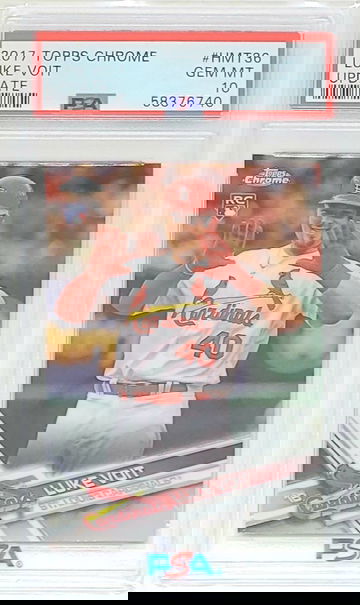 2017 TOPPS CHROME UPDATE LUKE VOIT SP RC #HMT36 PSA 10 YANKEES PADRES TARGET EXCLUSIVE