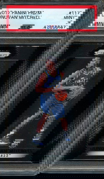 2017 Panini Prizm Donovan Mitchell PSA 9