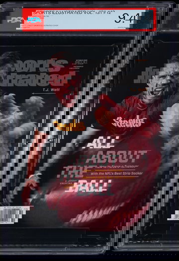 2020 Sports Illustrated TJ Watt PSA 9.4 First 1st Cover Newsstand October #12