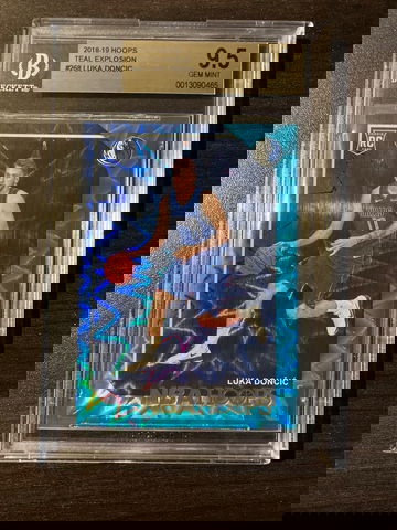 Luka Doncic Rookie Teal Explosion BGS 9.5