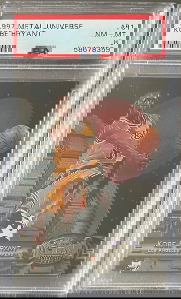 1997 Metal Universe Kobe Bryant PSA 8