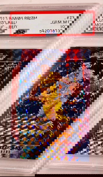 2017 Panini Prizm Mosaic Red #73 Alonzo Ball Rookie RC PSA 10