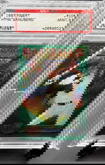 1993 Topps Finest Ryne Sandberg #105   PSA 9