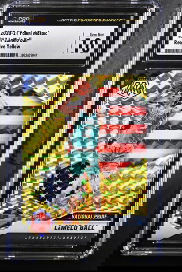 2020-21 Panini Mosaic LaMelo Ball #257 Reactive Yellow CSG 10