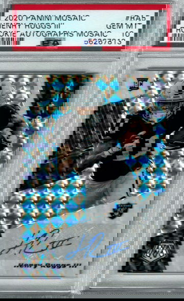 2020 Panini Mosaic Henry Ruggs III RC Rookie Auto #RA5 PSA 10 Gem Mint