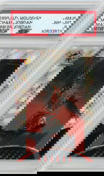 MICHAEL JORDAN 1999-00 Upper Deck HoloGrFX Maximum Jordan #MJ6 PSA 8