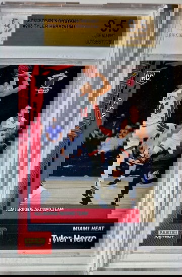 Tyler Herro 2019-20 Panini NBA #203 Rookie Basketball 1 of 1341 BGS 9.5 Gem Heat