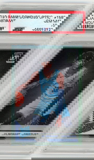 2019 Donruss Optic #168 Ja Morant Rater Rookie Holo Grizzlies RC PSA 10 Gem Mint