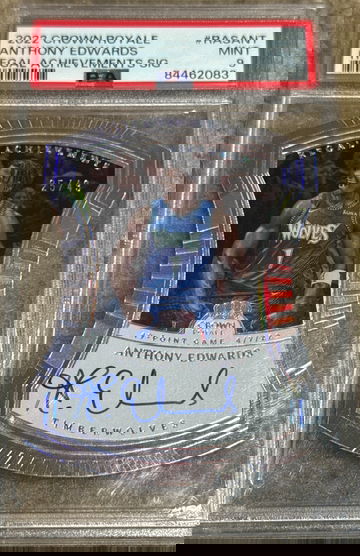 Anthony Edwards PSA 9 Crown Royale Regal Achievements Auto On Card POP 3!!!!!!