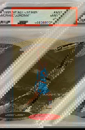 MICHAEL JORDAN 1995 SP All-Stars Die-Cut PSA 9