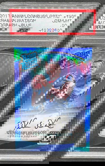 Deshaun Watson 2017 Optic Blue Auto /75