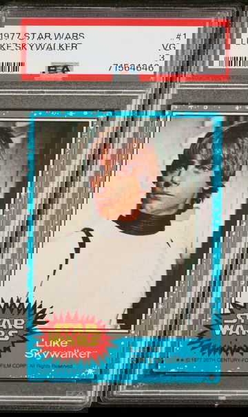 1977 Topps Star Wars Luke Skywalker #1 