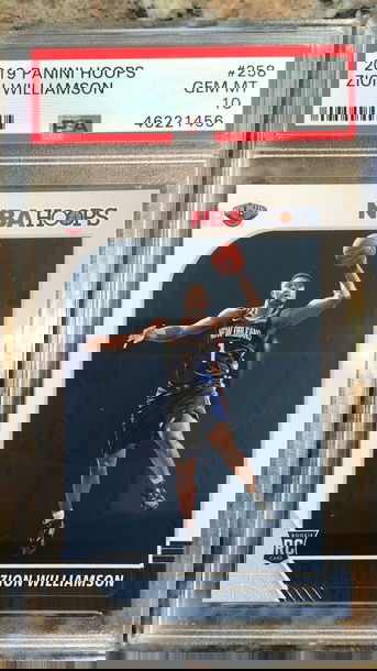 New listing
		ZION WILLIAMSON 2019-20 PANINI HOOPS ROOKIE PSA 10 - LOT OF 3