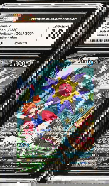 2022 Pokemon Astral Radiance Trainer Gallery Starmie V #TG13/TG30 Holo CGC 10
