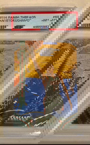 2014 Giannis Antetokounmpo Threads #64 PSA 8