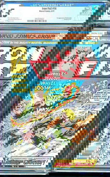 Iron Fist #14 (1977) CGC 6.5 -- White pages; 1st app. of Sabretooth (Creed)