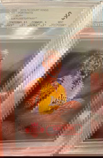 2015-2016 court kings portraits ruby kobe Bryant bgs 9 91/100