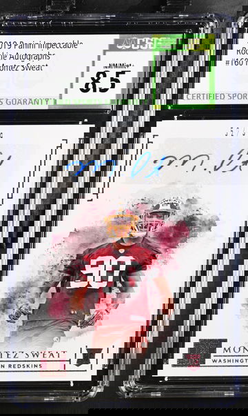 2019 MONTEZ SWEAT ROOKIE AUTO 