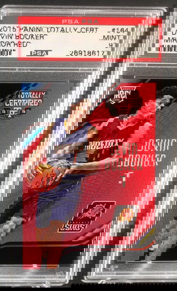 2015-16 Panini Totally Certified Rookies Mirror Red /149 Devin Booker PSA 9 LOW POP