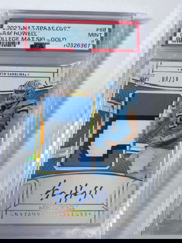 2022 National Treasures CLGT Sam Howell signature GOLD 8/10