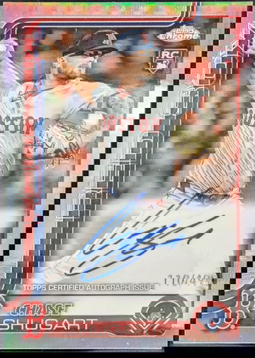 2025 Topps Chrome Rookie Autographs Refractor #RA-CS Chase Shugart RC AU /499