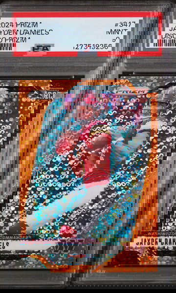 2024 Panini Prizm Disco Prizm Jayden Daniels #347 PSA 9