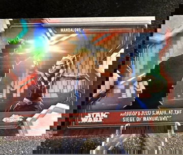 2025 Topps Star Wars Hyperspace  Ahsoka Duels Darth Maul at Mandalore  Clone Wars