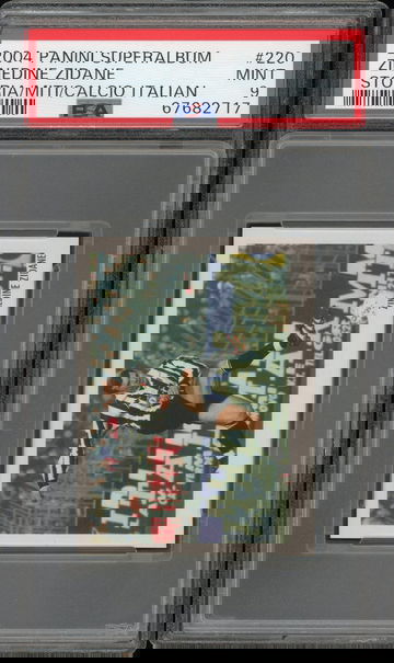 2004 Panini Super Album Calcio Zinedine Zidane #220 PSA 9 POP 1 None Higher