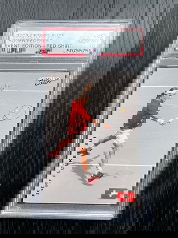 2003 NetPro Elite Roger Federer Rookie RC Event Edition - Red Shirt PSA 10 Low Pop!