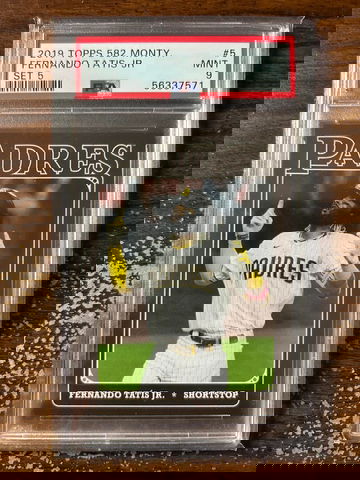 2019 Topps 582 Montgomery 5 Fernando Tatis Jr. Set 5 PSA 9