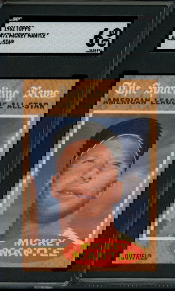 1962 Topps Mickey Mantle All-Star #471 SGC EX-NM 6