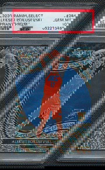 2020 Select Aleksej Pokusevski Elephant Prizm PSA 10