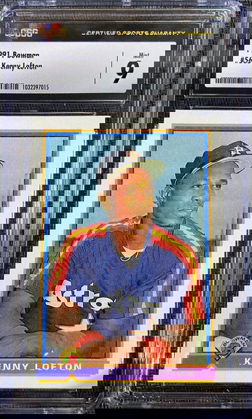 1991 Bowman ROOKIE Kenny Lofton CSG 9 MINT Low POP!