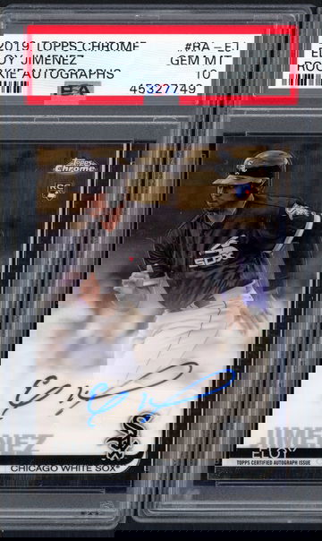 2019 Topps Chrome Eloy Jimenez RC Autograph #RA-EJ PSA 10 White Sox