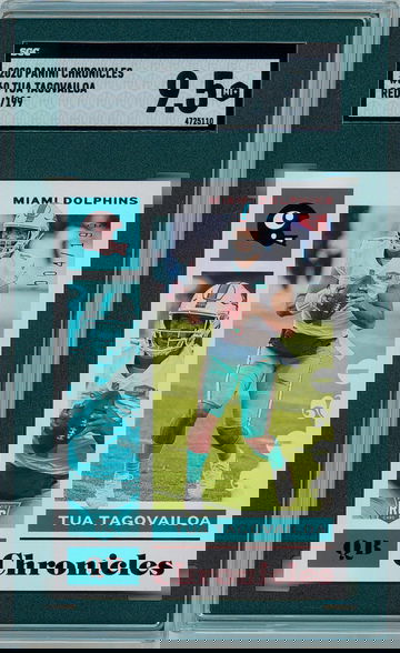 Tua Tagovailoa 2020 Panini Chronicles #60 Red 4/99 SGC 9.5 Mint+ RC