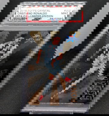 2018 Topps Crystal UEFA Champions LIMITED EDITION #LE2 Cristiano Ronaldo PSA 9