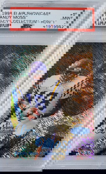 1998 Flair Showcase Legacy Collection Row 1 Randy Moss PSA 9