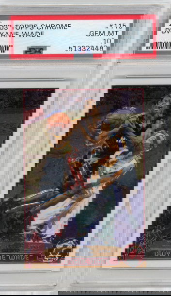 Dwyane Wade RC 2003-04 Topps Chrome Rookie PSA 10 #115