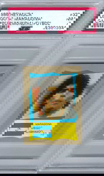 1986 Reyauca Campeonato Mundial de Futbol Diego Maradona *PSA 7* Argentina Napoli