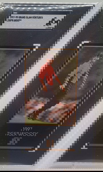 Tiger Woods 1997-99 Masters Collection Champions of Golf Rookie Card - SGC Authentic - GOAT