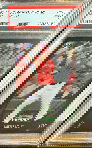 2011 Bowman Chrome Mike Trout RC Rookie #175 PSA 9 MINT