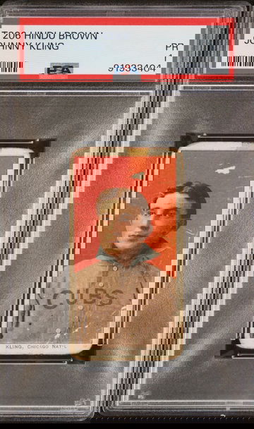 1909-11 T206 Hindu Brown Johnny Kling PSA 1 PR #91933404 Pop 2 only 7 Higher! Rare