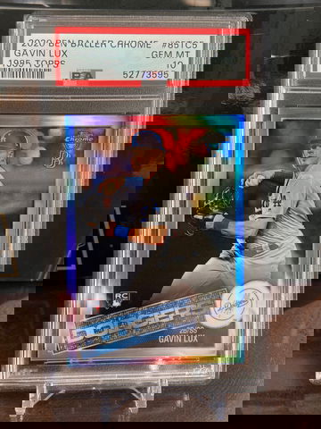2020 Ben Baller Topps Chrome #85TC10 Gavin Lux 1985 Insert PSA 10 Gem Mint